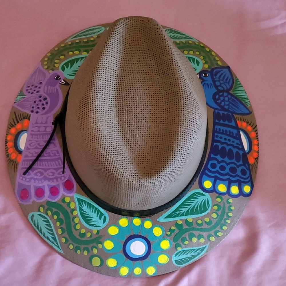 Colorful Hand-Painted Hat